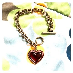 Ruby Heart bracelet